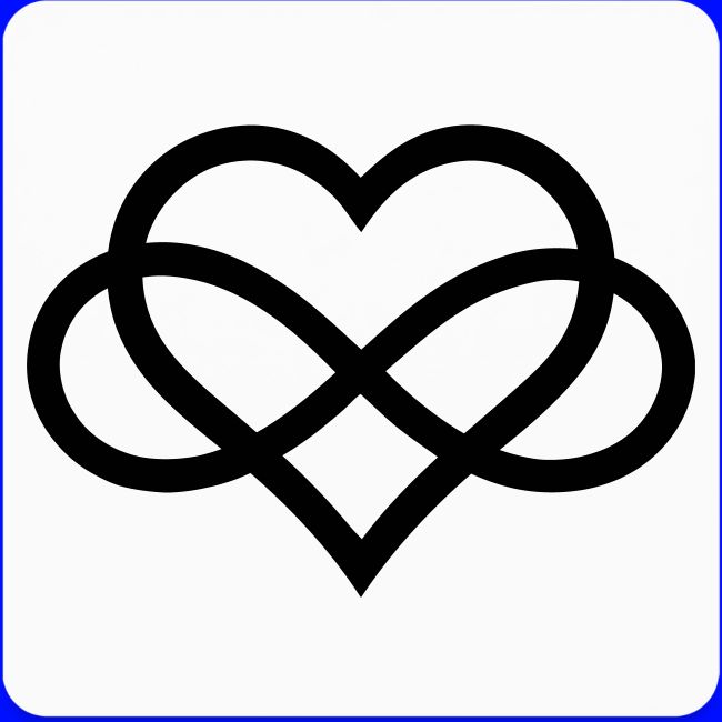 Infinity Heart (black)