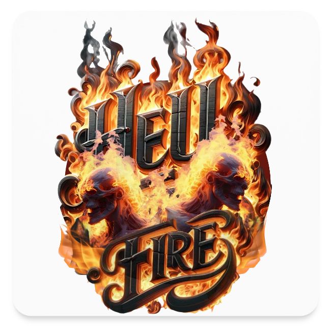 Hell Fire: Demonic Skulls Burn in Eternal Flames