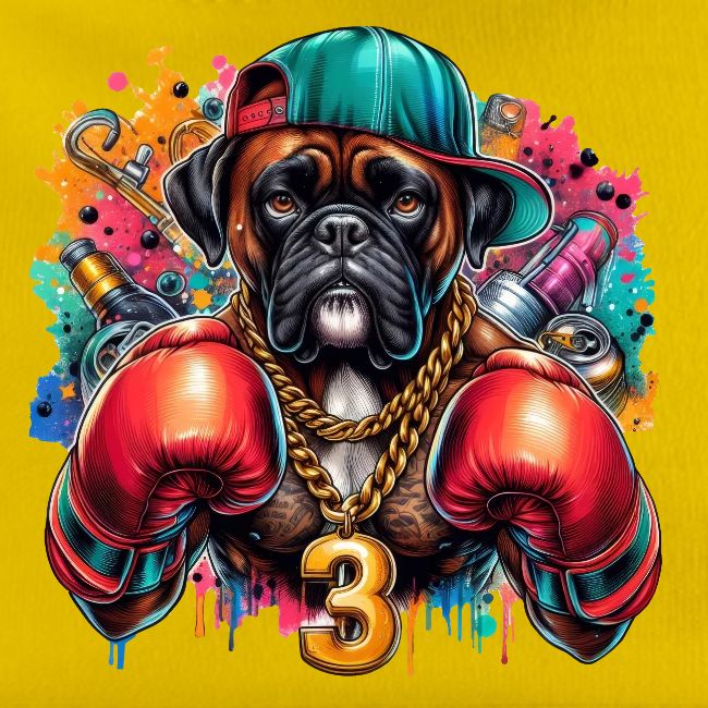 Boxer Dog Art