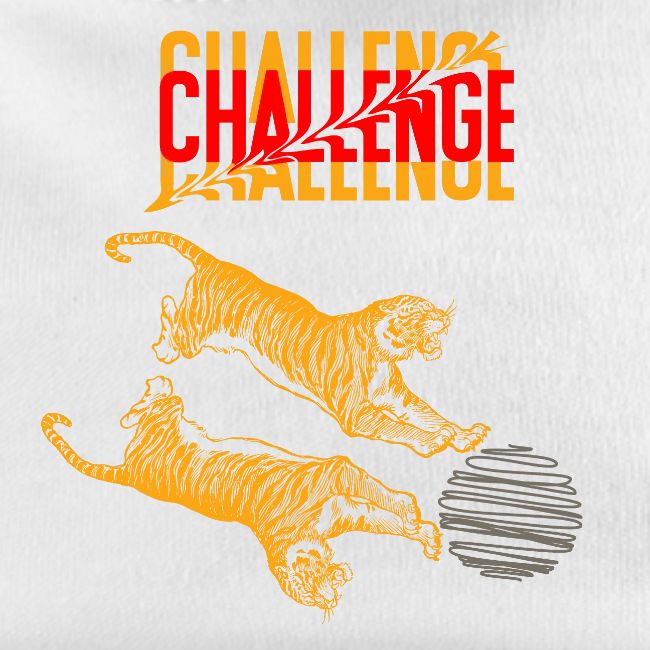 Double tiger fashion, jungle feline animals.