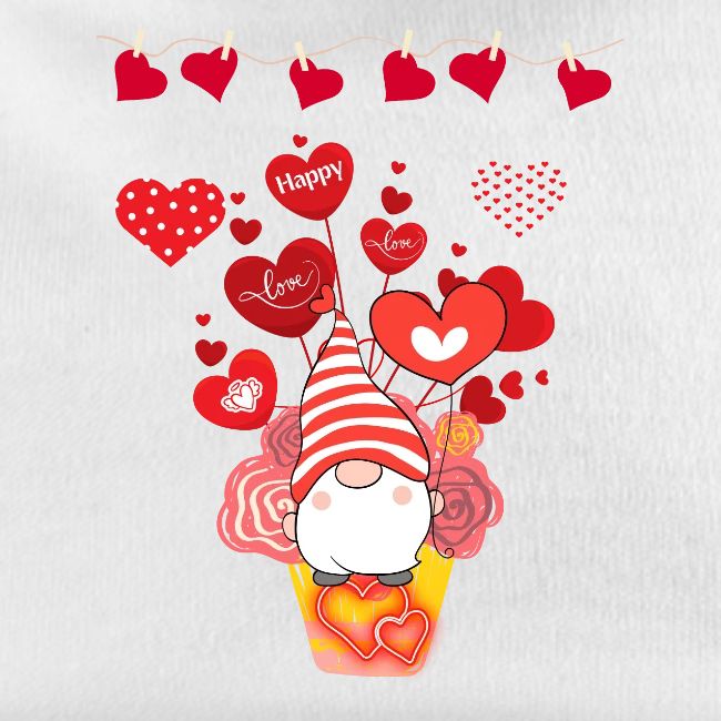 Design wrapped in love hearts, vibrating in love.