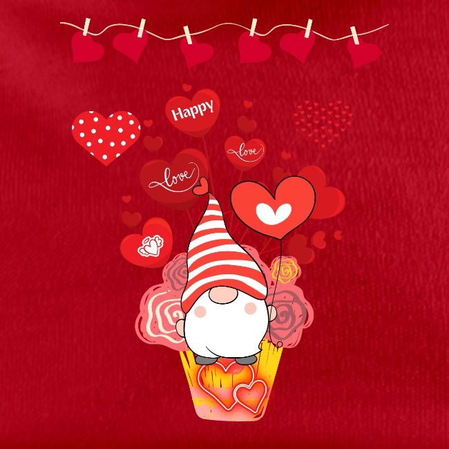 Design wrapped in love hearts, vibrating in love.