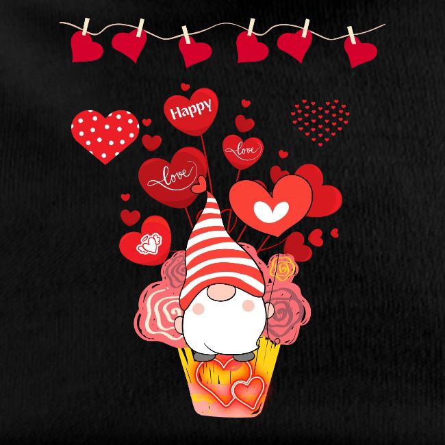 Design wrapped in love hearts, vibrating in love.