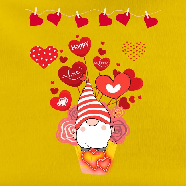 Design wrapped in love hearts, vibrating in love.