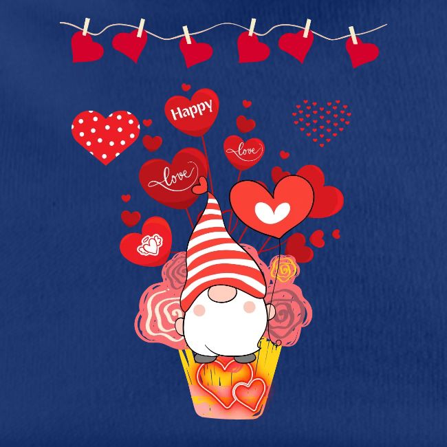 Design wrapped in love hearts, vibrating in love.