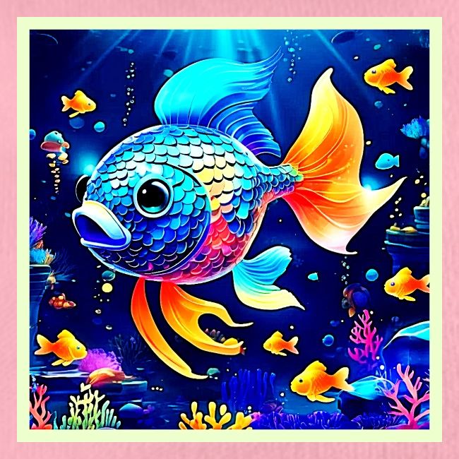 Vibrant Reef Fish Design