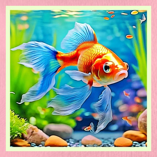 Colorful Tank Goldfish Design