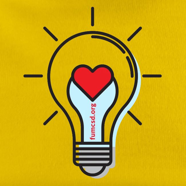 FUMCSD Heart Light Bulb