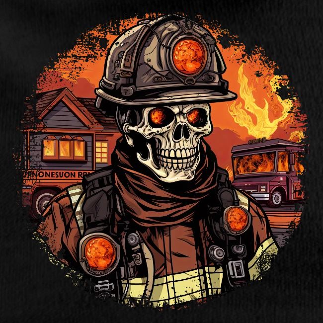 Skeletons Firefighter / fireman skeleton