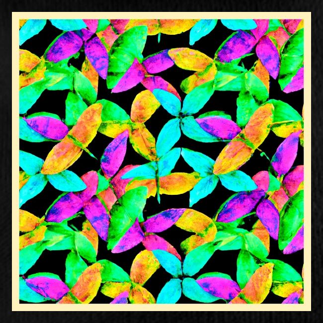 Neonscape Leaf Pattern