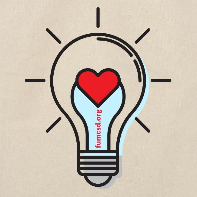 FUMCSD Heart Light Bulb