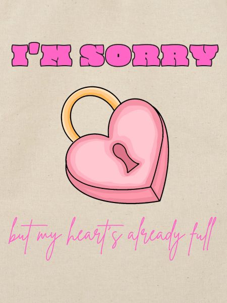 Pink Heart Lock Apology