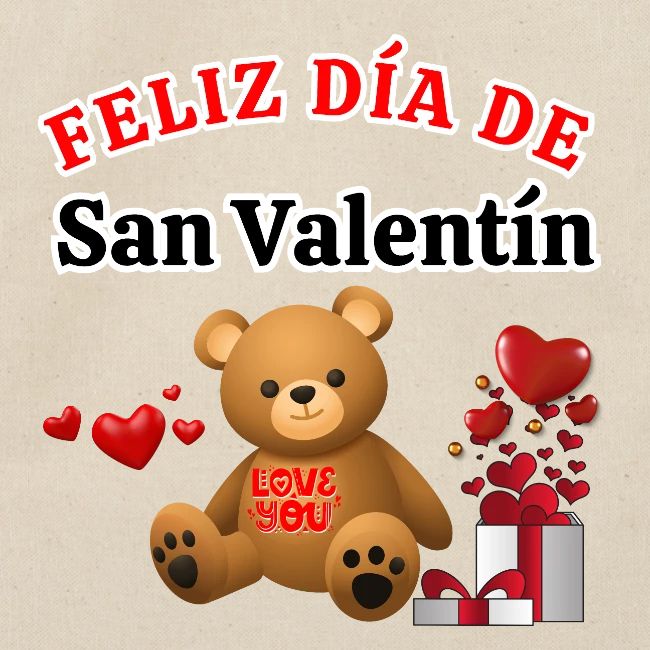 Valentine's Day Celebration Bears Love Hearts.