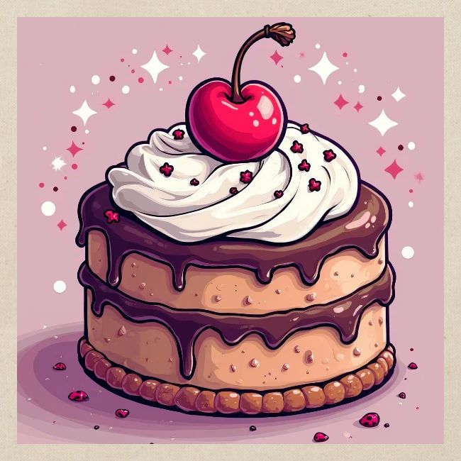 Cherry‑Topped Celebration Cake Design