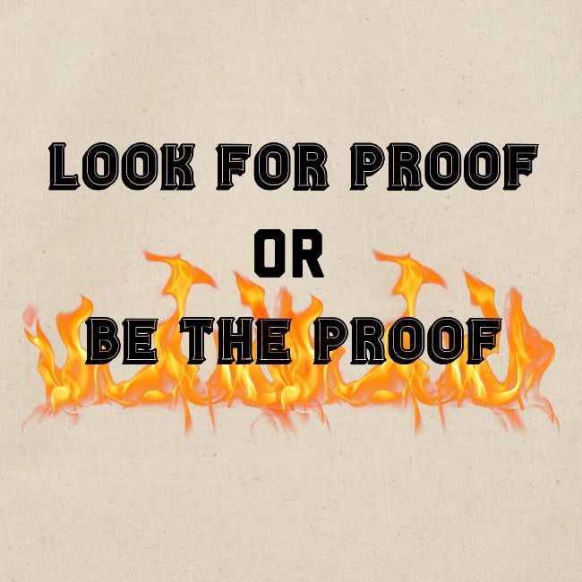 LOOK FOR PROOF OR BE THE PROOF - FIRE