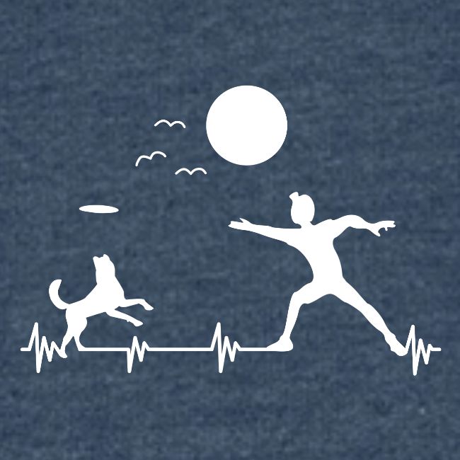 Heartbeat Dog Frequency Frisbee Shirt Gift Idea