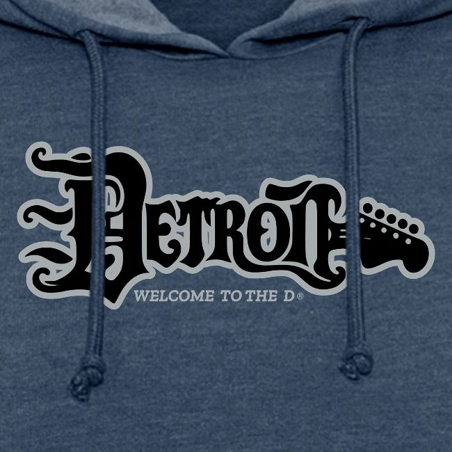 DETROIT GUITAR WTTD BLK SLR REG FONT