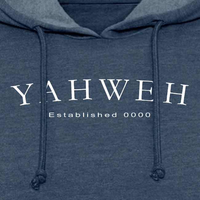 Yahweh Established 0000 in white