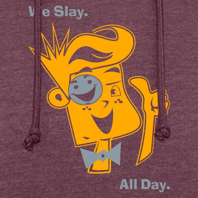 We Slay All Day Shiny Shirt Metallic Silver & Gold