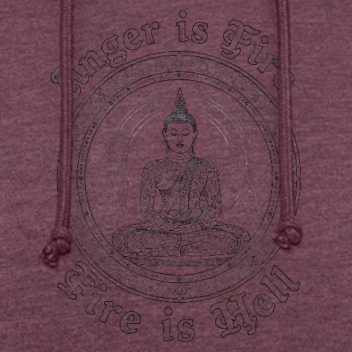 Thai Buddha Teaching on Anger - Unisex Organic Hoodie