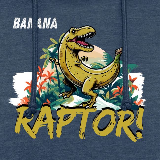 Funny Banana Raptor T-Rex Design