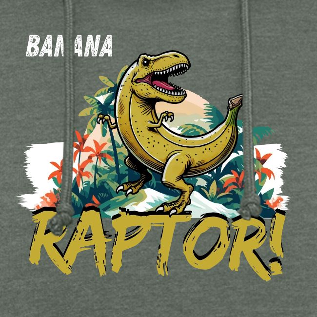 Funny Banana Raptor T-Rex Design