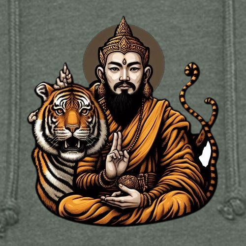 Ruesi Hermit Thai Sak Yant God - Unisex Organic Hoodie