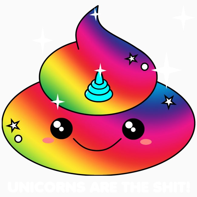 Poopicorn - Colorful Unicorn Poop / Shit Gift Idea