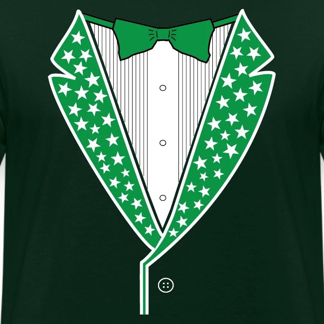 Star Tuxedo in Green PNG