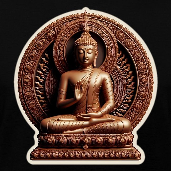 Buddha Statue in meditation and Hand Mudra