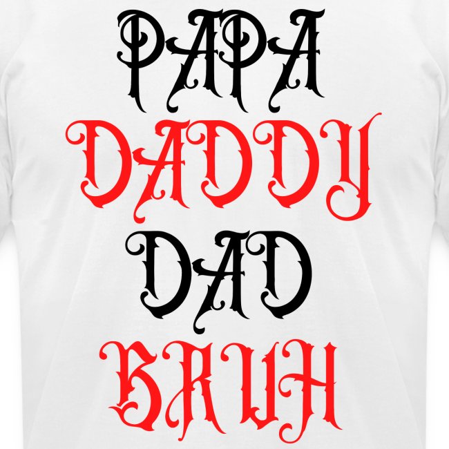 PAPA DADDY DAD BRUH Heavy Metal Father's Day Gift