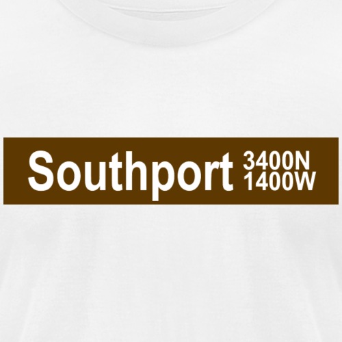 Southport CTA Brown Line - Unisex Jersey T-Shirt by Bella + Canvas