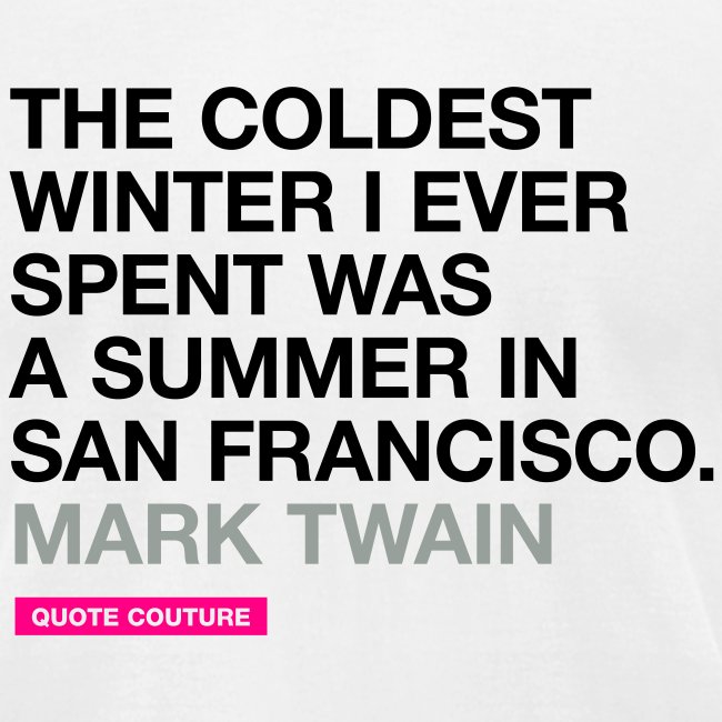 The coldest winter (men -- bags -- big)