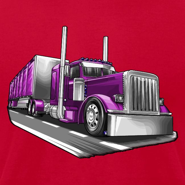 Tracktor Trailer Semi Truck Big Rig