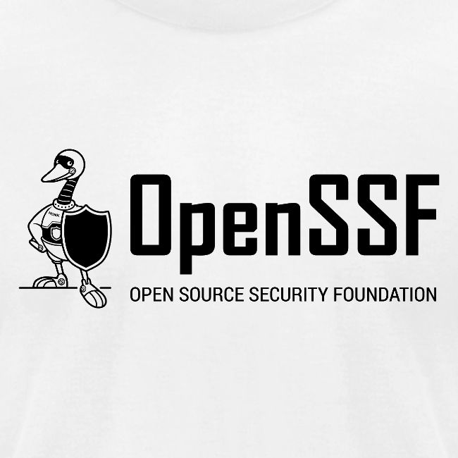 OpenSSF wide black and white logo