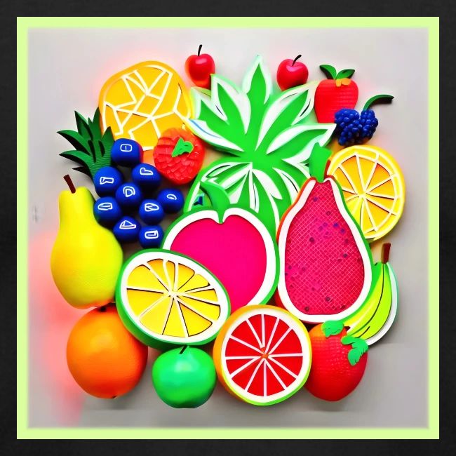 Colorful Fruit Pop Art