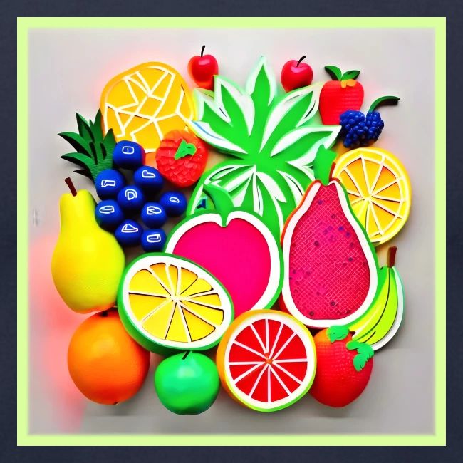 Colorful Fruit Pop Art
