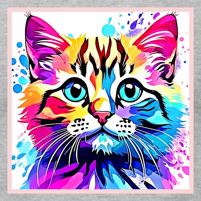 Vivid Kitty Vibes Design