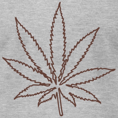 weed outline - T-shirt unisexe Bella + Canvas