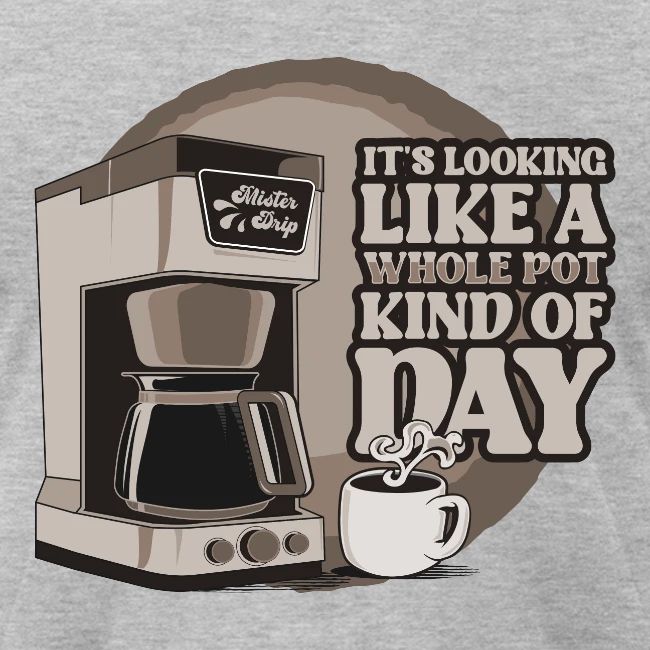 Retro Drip Coffee Maker Technical Drawing Shirt