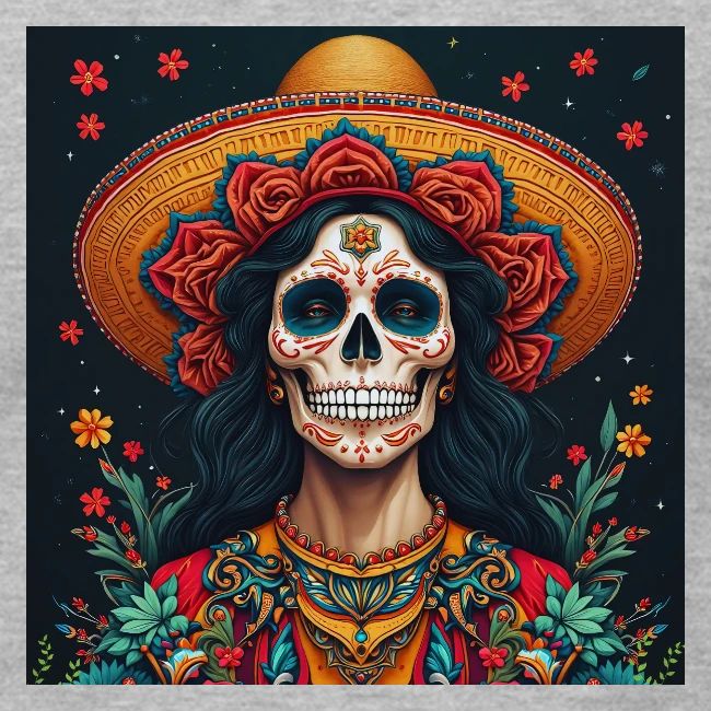 Charra Skull Art | Traditional Mexican Design