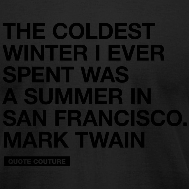 The coldest winter (men -- bags -- big)
