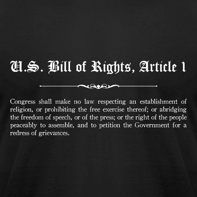 U.S. Bill of Rights - Article 1