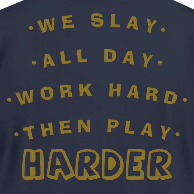 We Slay All Day Shiny Shirt Metallic Silver & Gold