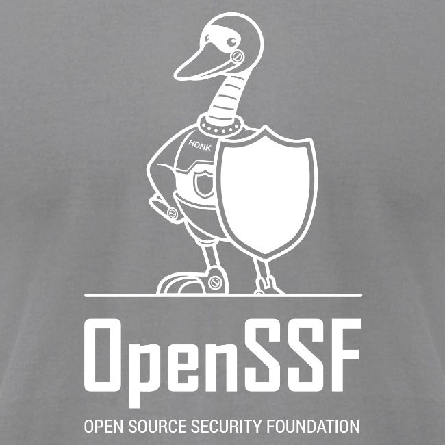 OpenSSF tall white logo