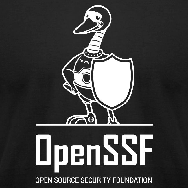 OpenSSF tall white logo