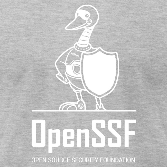 OpenSSF tall white logo