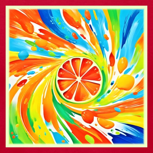 Citrus swirling Splash Design