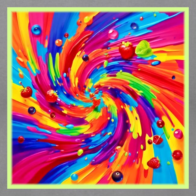 Colorful Fruit Vortex