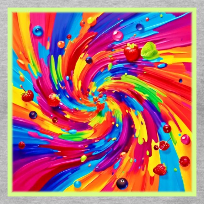 Colorful Fruit Vortex